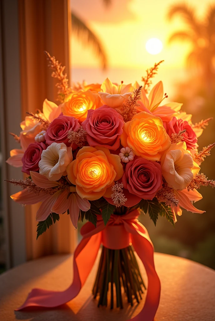 Solnedgangsglød bukett fra Styxreonzorel